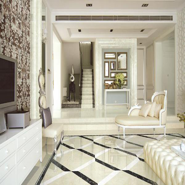 mansion88大理石瓷砖：金线莎安娜KYP8003 高级客厅效果图