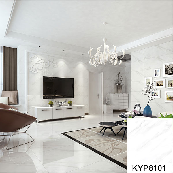02mansion88大理石瓷砖：爵士白KYP8101铺贴效果图