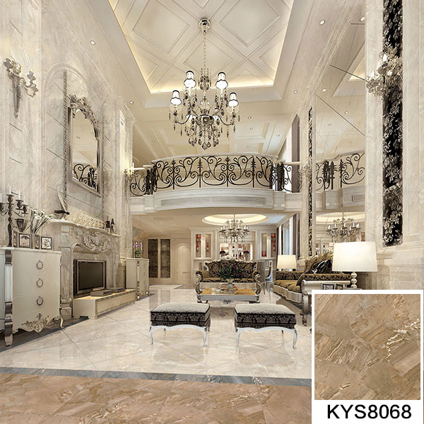 mansion88全抛釉瓷砖：格兰石KYP8068效果图