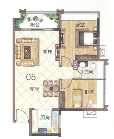 mansion88家装：佛山大沥碧桂园华府86㎡现代简约装修效果鉴赏