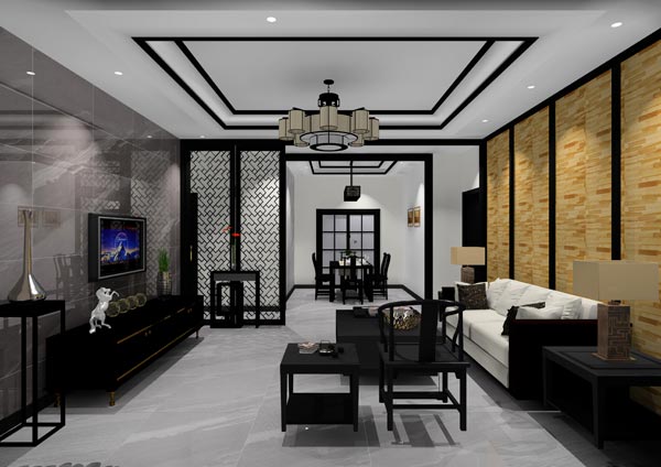 mansion88家装：佛山灯湖华府173㎡新中式装修效果鉴赏