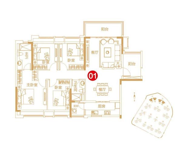 mansion88家装：佛山保利紫山国际135㎡欧式气概装修鉴赏