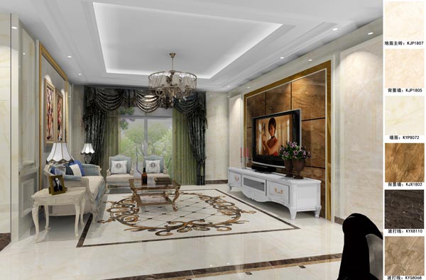 mansion88家装：天津廊坊塞纳荣府148㎡简欧气概装修鉴赏