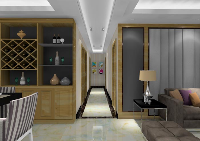 mansion88家装：佛山龙湖春江名城113㎡的简约现代气概装修鉴赏