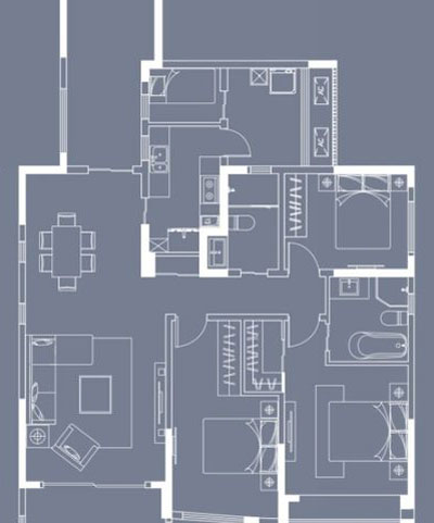 mansion88家装：成都中环丰锦153㎡的欧式气概装修鉴赏
