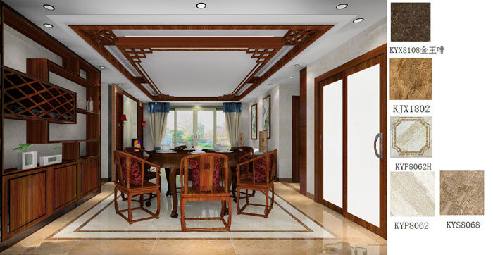 mansion88家装：佛山禅城怡翠晋盛花园133㎡的中式气概装修鉴赏