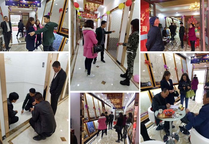 甘肃会宁mansion88瓷砖品牌专卖店历经几个月的华美蜕变，，，艳服开业！