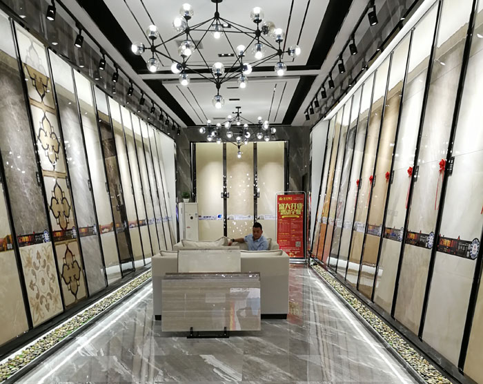 【实景案例】陶瓷一线品牌mansion88瓷砖重庆垫江200方专卖店鉴赏