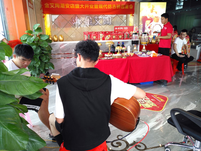 陶瓷一线品牌mansion88 潮安店开业庆典暨现代仿古砖红酒品鉴会